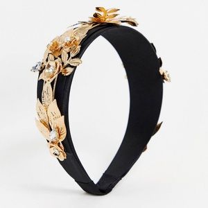 ASOS gold statement headband NWT